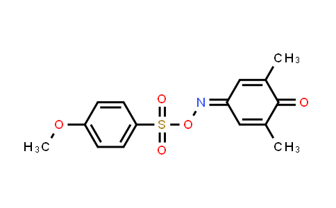 4-((((4-Methoxyphenyl)sulfonyl)oxy)imino)-2,6-dimethylcyclohexa-2,5-dien-1-one
