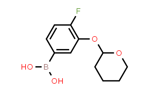 (4-Fluoro-3-((tetrahydro-2H-pyran-2-yl)oxy)phenyl)boronic acid