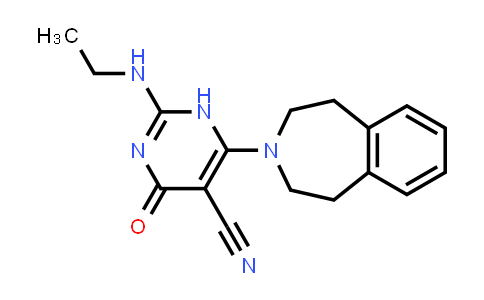 2-(Ethylamino)-4-oxo-6-(1,2,4,5-tetrahydro-3H-benzo[d]azepin-3-yl)-1,4-dihydropyrimidine-5-carbonitrile