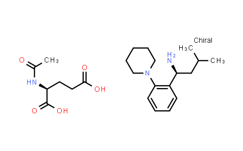 (S)-3-Methyl-1-(2-piperidinophenyl)butylamine N-Acetyl-L-glutamate