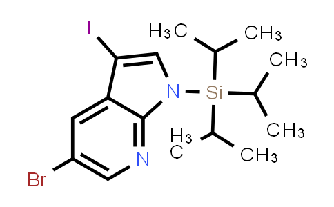 5-Bromo-3-iodo-1-(triisopropylsilyl)-1H-pyrrolo[2,3-b]pyridine