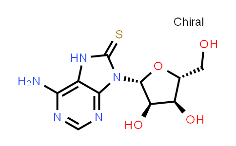 6-Amino-9-((2R,3R,4S,5R)-3,4-dihydroxy-5-(hydroxymethyl)tetrahydrofuran-2-yl)-7H-purine-8(9H)-thione