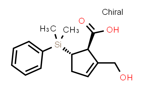 (1R,5S)-5-(Dimethyl(phenyl)silyl)-2-(hydroxymethyl)cyclopent-2-ene-1-carboxylic acid