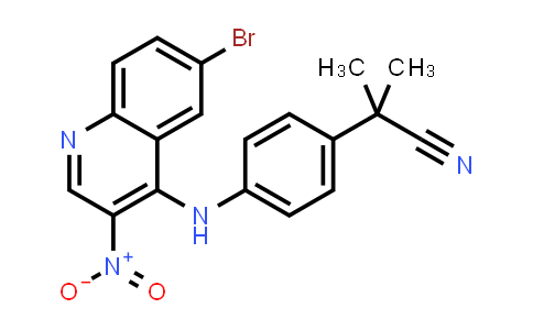 2-(4-((6-Bromo-3-nitroquinolin-4-yl)amino)phenyl)-2-methylpropanenitrile