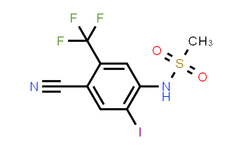 4-Cyano-2-iodo-N-methylsulfonyl-5-(trifluoromethyl)aniline