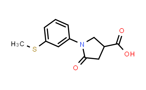 1-(3-(Methylthio)phenyl)-5-oxopyrrolidine-3-carboxylic acid