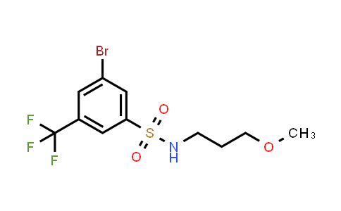 3-Bromo-N-(3-methoxypropyl)-5-(trifluoromethyl)benzenesulfonamide