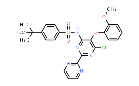 4-tert-Butyl-N-(6-chloro-5-(2-methoxyphenoxy)-2,2'-bipyrimidin-4-yl)benzenesulfonamide