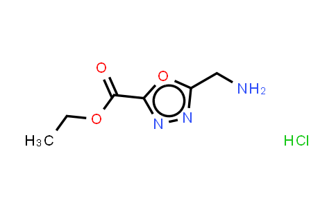 Ethyl 5-(aminomEthyl 5-(aminomethyl)-1,3,4-oxadiazole-2-carboxylate hydrochlorideethyl)-1,3,4-oxadiazole-2-carboxylate hydrochloride