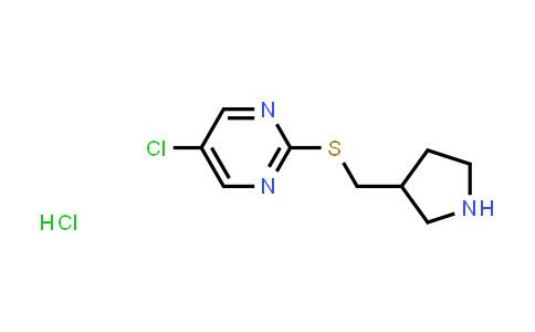 5-Chloro-2-((pyrrolidin-3-ylmethyl)thio)pyrimidine hydrochloride
