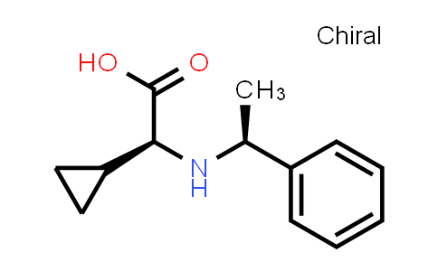 (S)-2-Cyclopropyl-2-(((S)-1-phenylethyl)amino)acetic acid