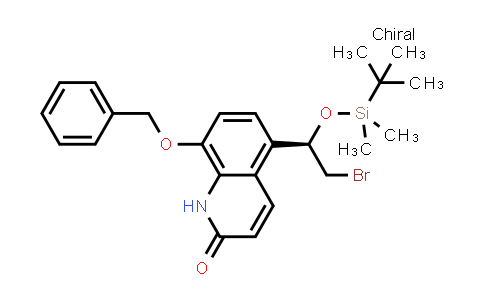 (R)-8-(Benzyloxy)-5-(2-bromo-1-((tert-butyldimethylsilyl)oxy)ethyl)quinolin-2(1H)-one