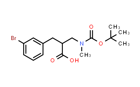 2-[(3-bromophenyl)methyl]-3-[methyl-[(2-methylpropan-2-yl)oxy-oxomethyl]amino]propanoic acid