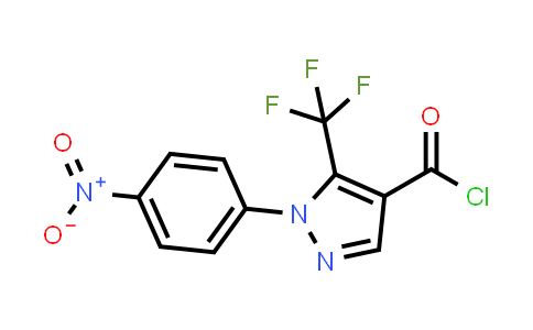 1-(4-nitrophenyl)-5-(trifluoromethyl)-4-pyrazolecarbonyl chloride