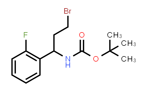 tert-Butyl (3-bromo-1-(2-fluorophenyl)propyl)carbamate