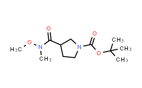 tert-Butyl 3-(methoxy(methyl)carbamoyl)pyrrolidine-1-carboxylate