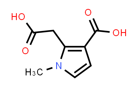 2-(carboxymethyl)-1-methyl-3-pyrrolecarboxylic acid