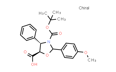 (4S,5R)-3-(tert-Butoxycarbonyl)-2-(4-methoxyphenyl)-4-phenyloxazolidine-5-carboxylic acid