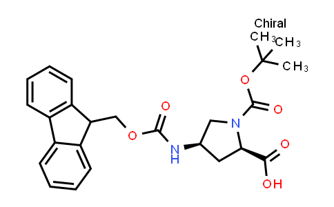 (2R,4R)-4-(((9H-fluoren-9-yl)methoxy)carbonylamino)-1-(tert-butoxycarbonyl)pyrrolidine-2-carboxylicacid