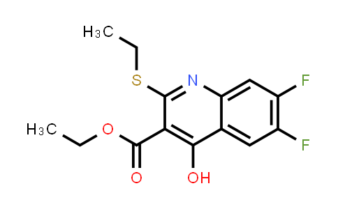 Ethyl 2-(ethylthio)-6,7-difluoro-4-hydroxyquinoline-3-carboxylate