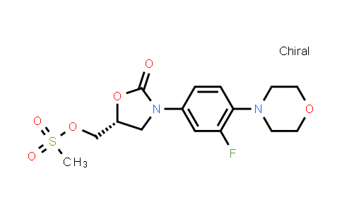 (R)-[3-(3-Fluoro-4-morpholinophenyl)-2-oxo-5-oxazolidinyl]methyl methanesulfonate