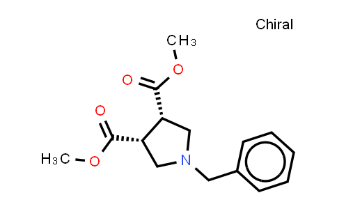 3,4-Pyrrolidinedicarboxylicacid, 1-(phenylmethyl)-, 3,4-dimethyl ester, (3R,4S)-rel-