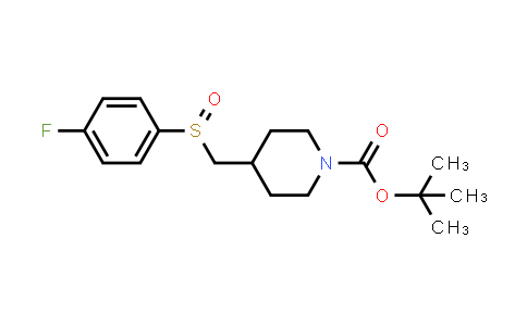 tert-Butyl 4-(((4-fluorophenyl)sulfinyl)methyl)piperidine-1-carboxylate