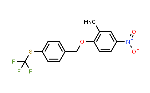 (4-((2-Methyl-4-nitrophenoxy)methyl)phenyl)(trifluoromethyl)sulfane