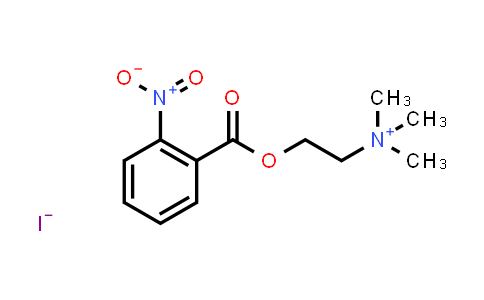 trimethyl-[2-[(2-nitrophenyl)-oxomethoxy]ethyl]ammonium iodide