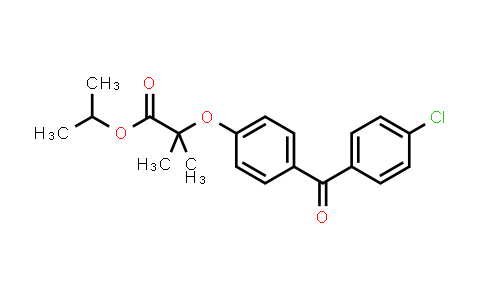 2-[4-[(4-chlorophenyl)-oxomethyl]phenoxy]-2-methylpropanoic acid propan-2-yl ester