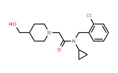 N-(2-Chlorobenzyl)-N-cyclopropyl-2-(4-(hydroxymethyl)piperidin-1-yl)acetamide