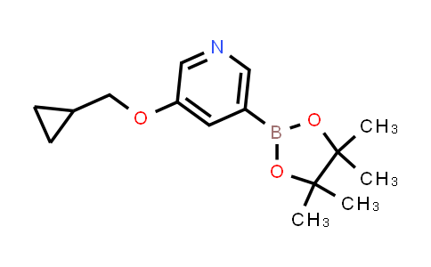 3-(Cyclopropylmethoxy)-5-(4,4,5,5-tetramethyl-1,3,2-dioxaborolan-2-yl)pyridine