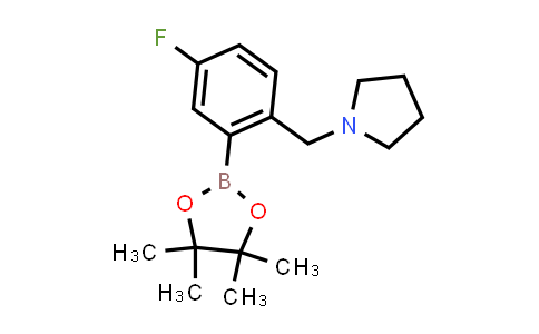 1-(4-Fluoro-2-(4,4,5,5-tetramethyl-1,3,2-dioxaborolan-2-yl)benzyl)pyrrolidine