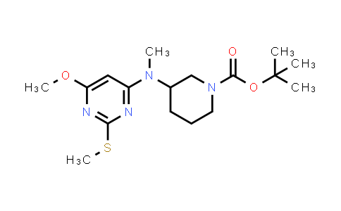 tert-Butyl 3-((6-methoxy-2-(methylthio)pyrimidin-4-yl)(methyl)amino)piperidine-1-carboxylate