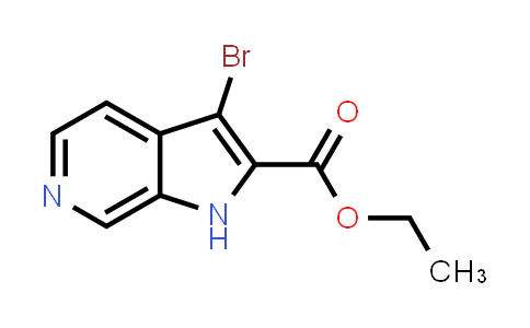 1H-Pyrrolo[2,3-c]pyridine-2-carboxylic acid, 3-bromo-, ethyl ester