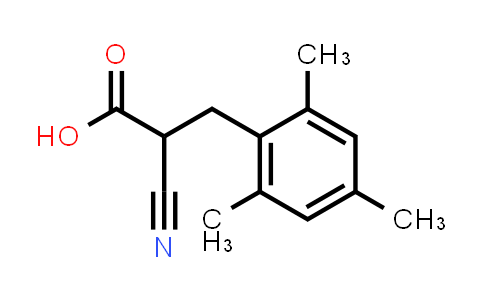 2-Cyano-3-(2,4,6-trimethylphenyl)propionic Acid