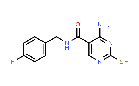 4-Amino-N-(4-fluorobenzyl)-2-mercaptopyrimidine-5-carboxamide