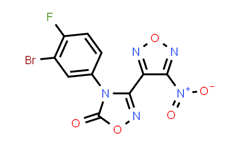 4-(3-Bromo-4-fluorophenyl)-3-(4-nitro-1,2,5-oxadiazol-3-yl)-1,2,4-oxadiazol-5(4H)-one