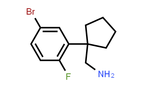 1-(5-Bromo-2-fluorophenyl)cyclopentanemethanamine