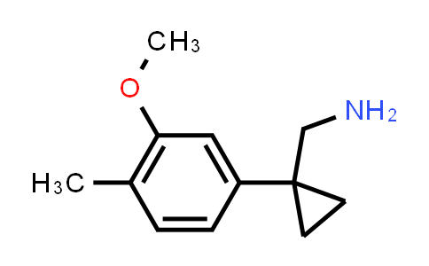 1-(3-Methoxy-4-methylphenyl)cyclopropanemethanamine