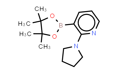 2-(Pyrrolidin- l-y l)-3-(4,4,5,5-tetramethyl- l ,3.2-dioxaborolan-2-yl)pyridine