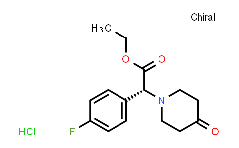 (R)-ETHYL (4-FLUOROPHENYL)-(4-OXO-1-PIPERIDINYL)ACETATE HCL