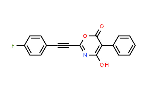 2-((4-Fluorophenyl)ethynyl)-4-hydroxy-5-phenyl-6H-1,3-oxazin-6-one