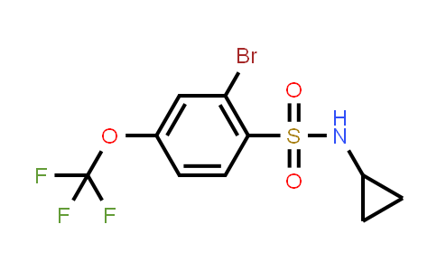2-bromo-N-cyclopropyl-4-(trifluoromethoxy)benzenesulfonamide