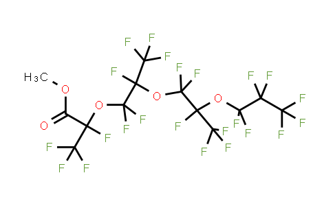 2,3,3,3-tetrafluoro-2-[1,1,2,3,3,3-hexafluoro-2-[1,1,2,3,3,3-hexafluoro-2-(1,1,2,2,3,3,3-heptafluoropropoxy)propoxy]propoxy]propanoic acid methyl ester