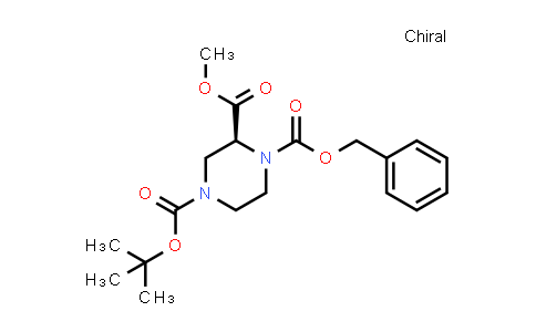 1-Benzyl 4-(tert-butyl) 2-methyl (S)-piperazine-1,2,4-tricarboxylate