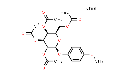 (2R,3S,4S,5R,6S)-2-(Acetoxymethyl)-6-(4-methoxyphenoxy)tetrahydro-2H-pyran-3,4,5-triyl triacetate